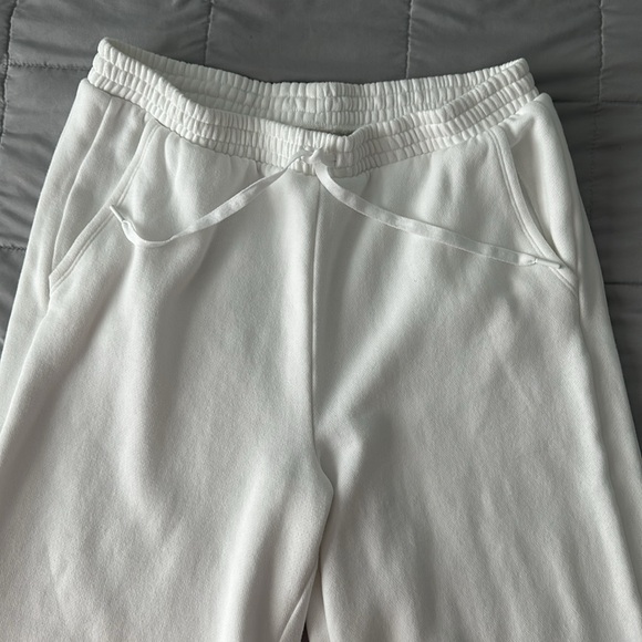 VICTORIA'S SECRET Cotton Fleece Wide-Leg Snap Lounge Sweatpants - Picture 7 of 9